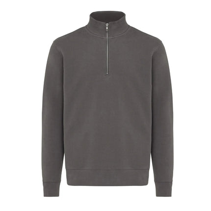 Elgon recycled cotton quarter zip sweater - Custom Wood Designs Elgon recycled cotton quarter zip sweater