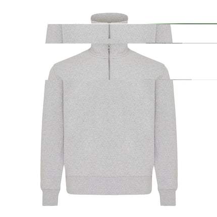 Elgon recycled cotton quarter zip sweater - Custom Wood Designs Elgon recycled cotton quarter zip sweater