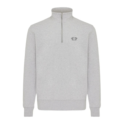 Elgon recycled cotton quarter zip sweater - Custom Wood Designs Elgon recycled cotton quarter zip sweater