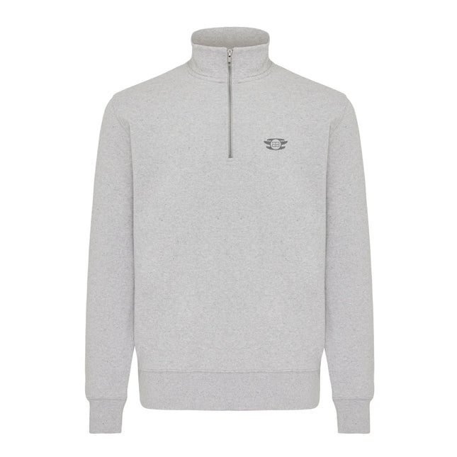 Elgon recycled cotton quarter zip sweater - Custom Wood Designs Elgon recycled cotton quarter zip sweater