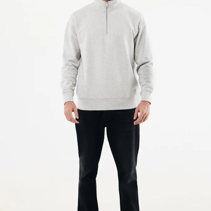 Elgon recycled cotton quarter zip sweater - Custom Wood Designs Elgon recycled cotton quarter zip sweater