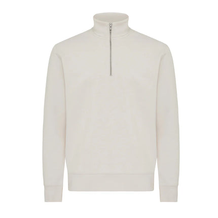 Elgon recycled cotton quarter zip sweater - Custom Wood Designs Elgon recycled cotton quarter zip sweater