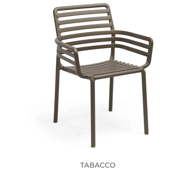 Nardi Doga armchair in agave green – fully weatherproof outdoor resin chair for garden or terrace