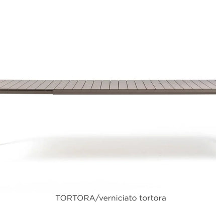 Nardi Tevere 210 extendable outdoor dining table tortora polypropylene slatted design outdoor garden Ireland
