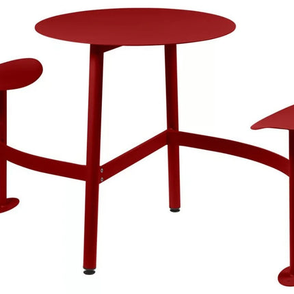 Fermob BOLDER 2-seater modular round outdoor table with integrated seating