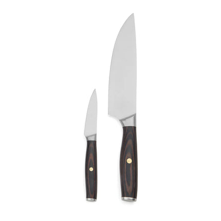 Tara steel chef's set - Custom Wood Designs