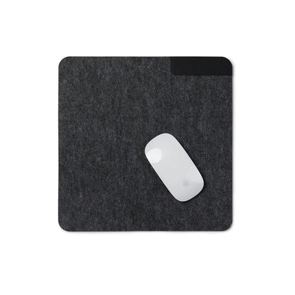Vinga Albon GRS recycled felt mélange mouse pad designed for phones and tablets, with a soft, textured surface and eco-friendly material.