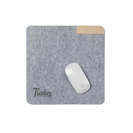 Vinga Albon GRS recycled felt mélange mouse pad for phone and tablet accessories, featuring a soft, textured surface and eco-friendly design.