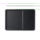 Recycled ABS,Recycled polyester / black / 20 x 28.5 x 1.5 cm