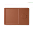 Recycled ABS,Recycled polyester / brown / 20 x 28.5 x 1.5 cm