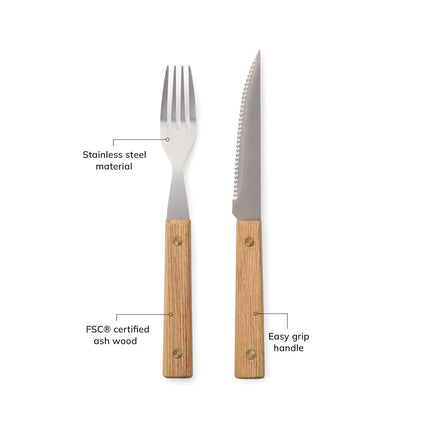 Paso 8 pcs bbq cutlery set - Custom Wood Designs