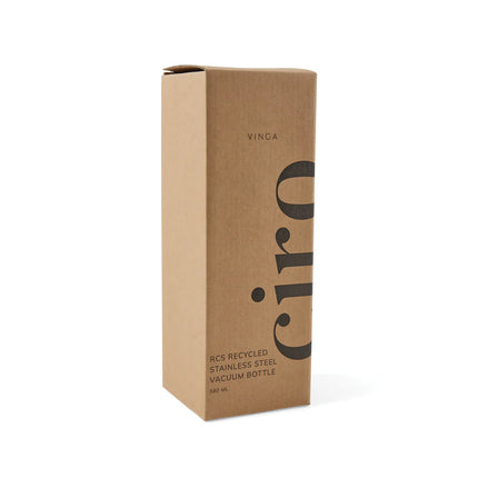 VINGA Ciro RCS recycled vacuum bottle 580ml - Custom Wood Designs