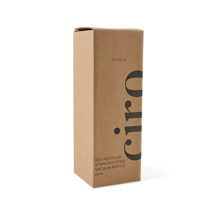 VINGA Ciro RCS recycled vacuum bottle 580ml - Custom Wood Designs