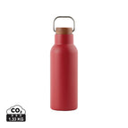Recycled Stainless steel,Wood / red / 22 x ø 7.5 cm