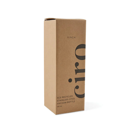 VINGA Ciro RCS recycled vacuum bottle 580ml - Custom Wood Designs