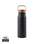 Recycled Stainless steel,Wood / black / 18.6 x ø 6 cm