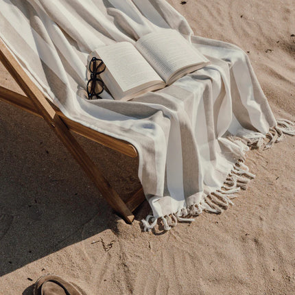 Ornos GRS recycled cotton hammam towel - Custom Wood Designs