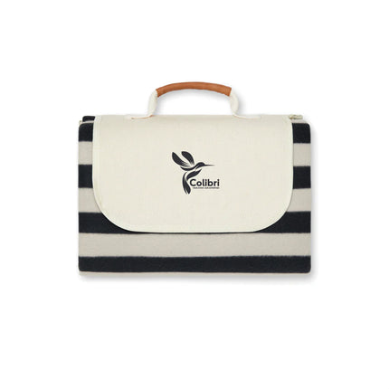 Vinga Alb GRS Collection recycled PET fleece picnic blanket in small outdoor size, featuring a soft, eco-friendly fleece surface.