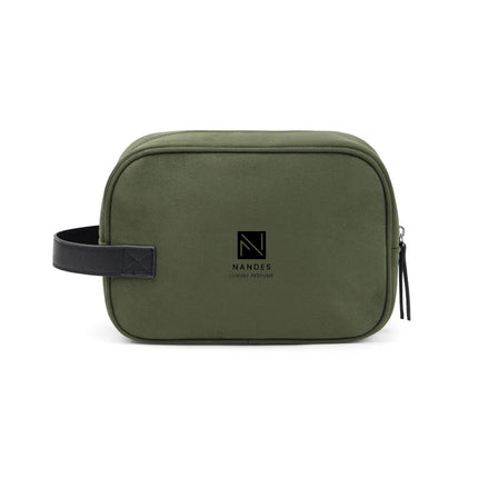 Marlo RCS recycled polyester toiletry bag - Custom Wood Designs