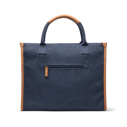 Bosler RCS recycled canvas office tote - Custom Wood Designs