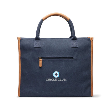 Bosler RCS recycled canvas office tote - Custom Wood Designs