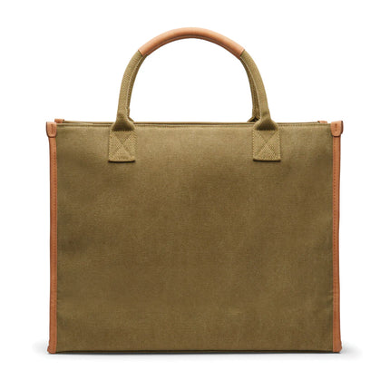 Bosler RCS recycled canvas office tote - Custom Wood Designs