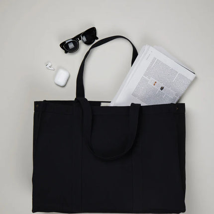 Hil AWARE™ recycled canvas maxi tote bag - Custom Wood Designs