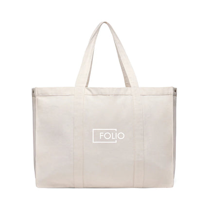 Hil AWARE™ recycled canvas maxi tote bag - Custom Wood Designs