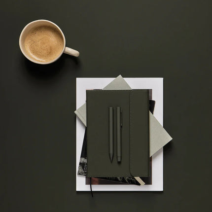 Baltimore GRS certified paper & PU notebook - Custom Wood Designs