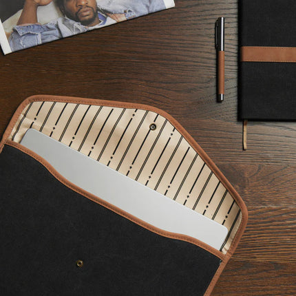 Bosle GRS recycled canvas 16" laptop sleeve - Custom Wood Designs