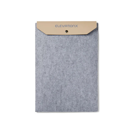 Vinga Albo GRS recycled felt 17-inch laptop sleeve with PU flap and melange finish, part of the Bags & Travel collection.