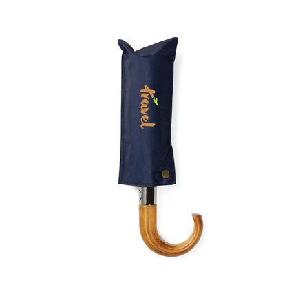 VINGA Bosler AWARE™ recycled pet 21" foldable umbrella - Custom Wood Designs