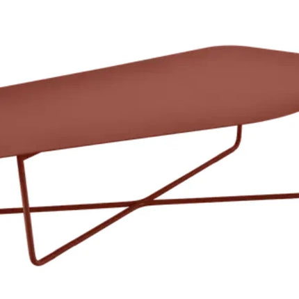 Black Fermob Ultrasofa low metal table measuring 162 × 74 cm