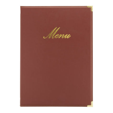 A4 leather menu x10 - hospitality