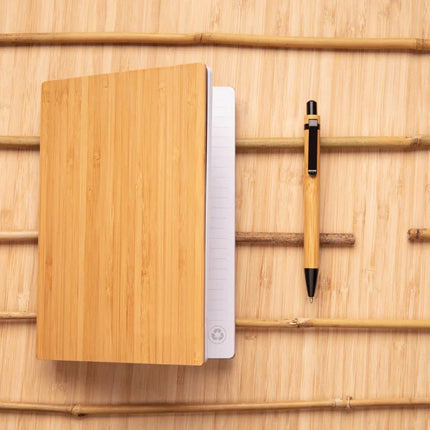 A5 Bamboo notebook & pen set - hospitality