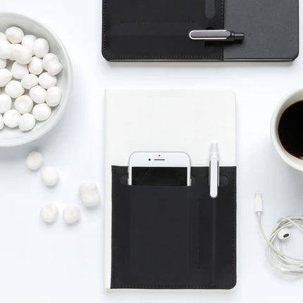 A5 Deluxe notebook with smart pockets - hospitality
