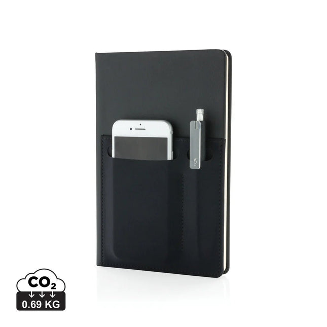 A5 Deluxe notebook with smart pockets - hospitality