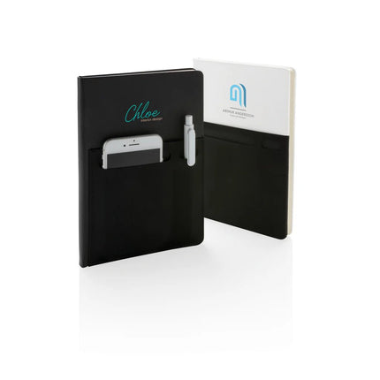 A5 Deluxe notebook with smart pockets - hospitality