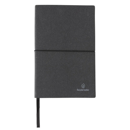 A5 GRS recycled leather notebook - hospitality
