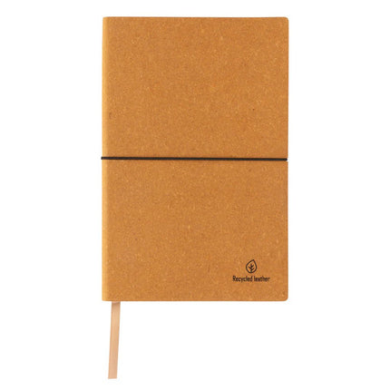 A5 GRS recycled leather notebook - hospitality