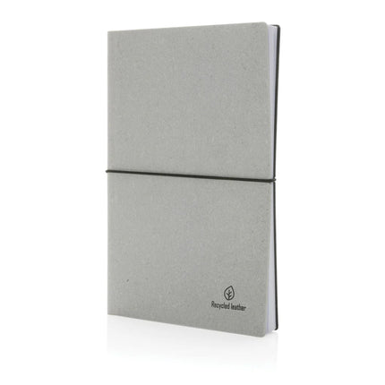 A5 GRS recycled leather notebook - hospitality
