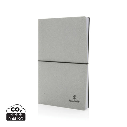 A5 GRS recycled leather notebook - hospitality
