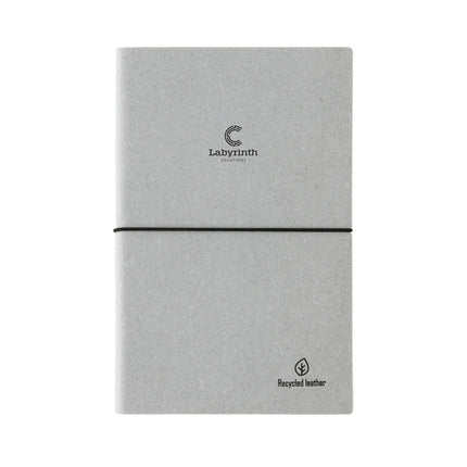 A5 GRS recycled leather notebook - hospitality