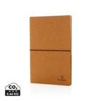 Recycled leather,Recycled paper / brown / 20.8 x 13.5 x 1.1 cm