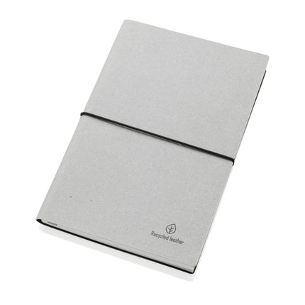 A5 GRS recycled leather notebook - hospitality