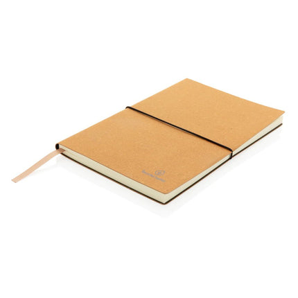 A5 GRS recycled leather notebook - hospitality