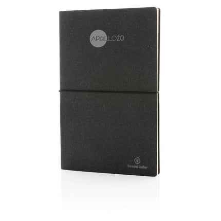 A5 GRS recycled leather notebook - hospitality