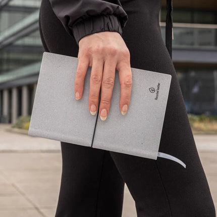 A5 GRS recycled leather notebook - hospitality