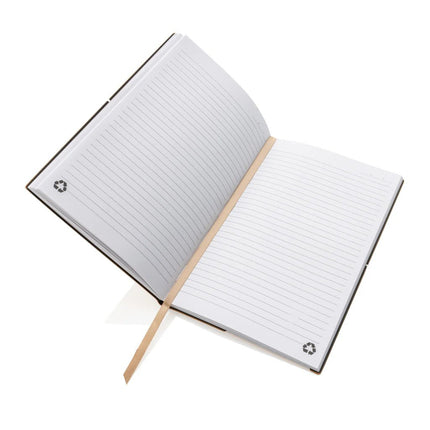 A5 GRS recycled leather notebook - hospitality