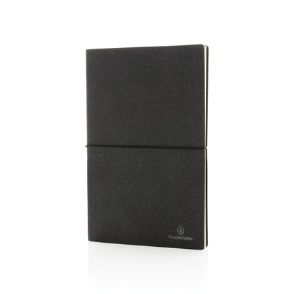 A5 GRS recycled leather notebook - hospitality